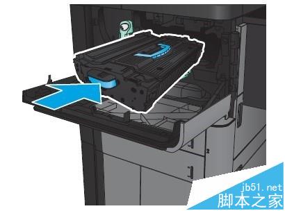 HP M830一体机怎么清除前挡盖卡纸?