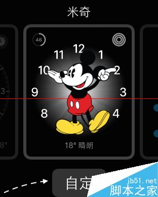 Apple Watch怎么把表盘设置成米奇米老鼠背景？