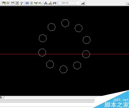 CAD怎么制作一个简单的环形阵列图形？