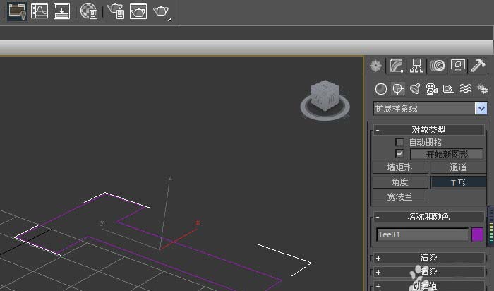 3dmax扩展样条线怎么使用?