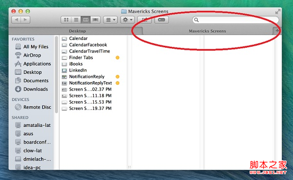 Mac OS X Mavericks的Finder打开不同标签的操作步骤