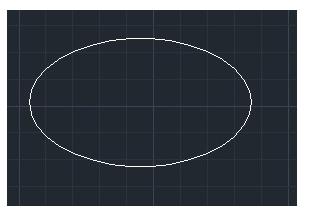 CAD怎么使用命令绘制椭圆形?