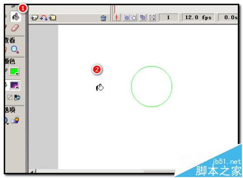 flash怎么使用颜料桶工具填充图案?