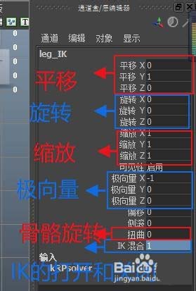 maya腿部反向动力学绑定技巧