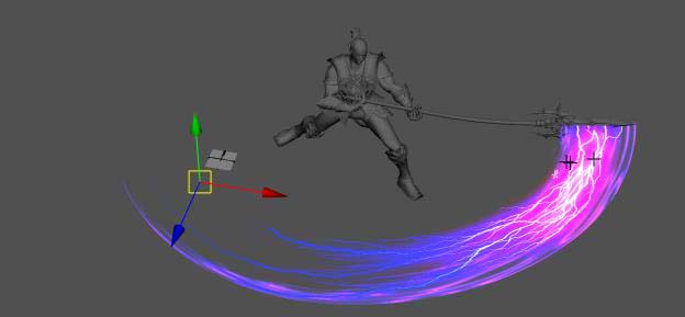 Maya怎么制作武器刀光拖尾效果?