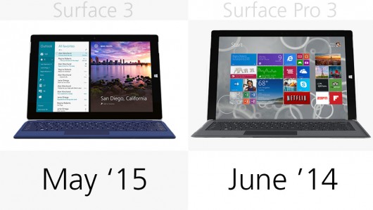 微软Surface 3和Surface Pro 3有什么区别？微软Surface系列规格对比