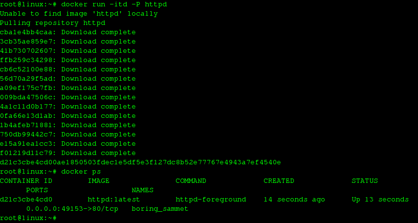 Docker的一些基础的网络命令小结 