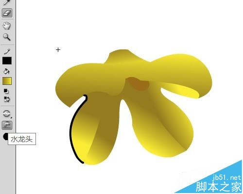 flash怎么使用鼠标绘制一枝桂花枝?