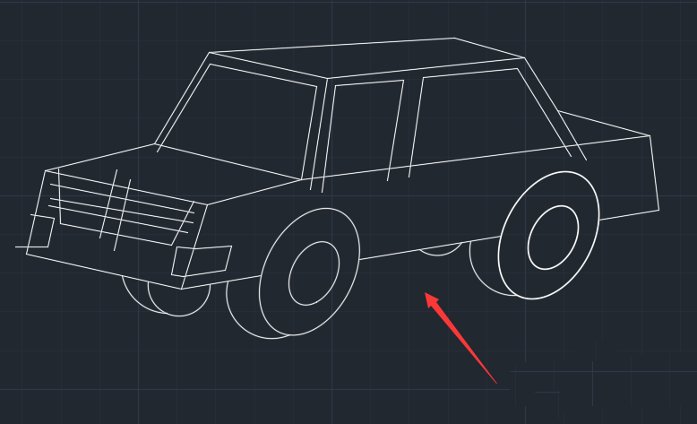 CAD怎么画小轿车平面图? cad绘制汽车图形的教程