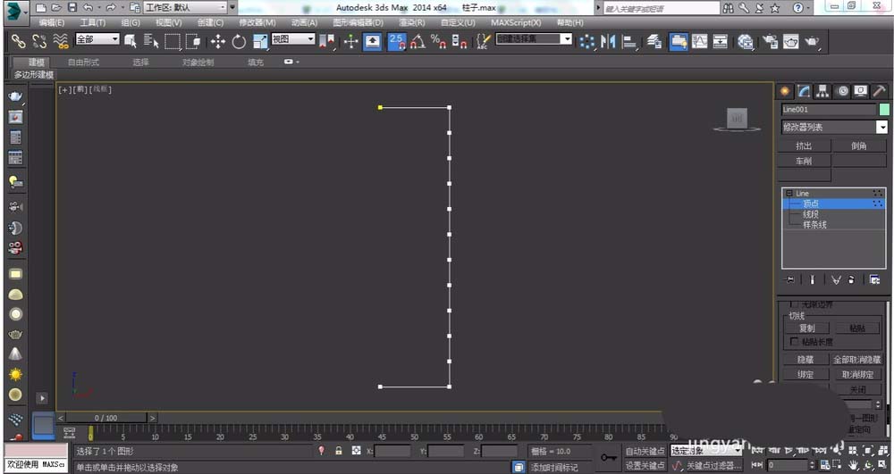 3DMAX怎么建模六楞柱子模型?