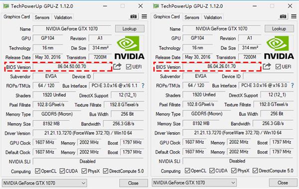 GTX 1070美光显存门刷BIOS修复教程 解决显存超频掉驱动问题