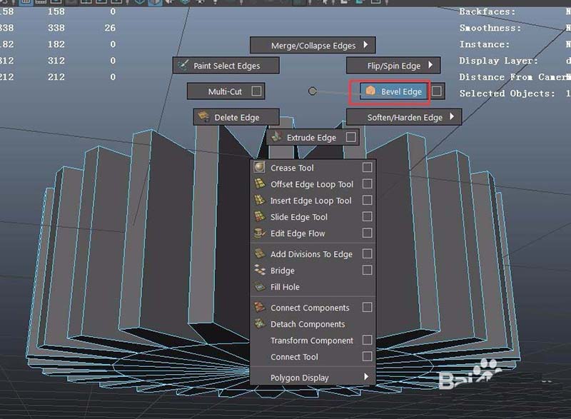 maya怎么建模齿轮零件模型?