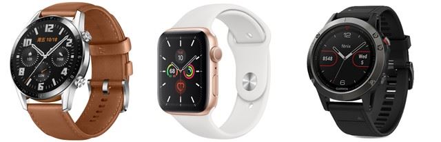 华为Watch GT2、Apple Watch 5和佳明 fēnix 5全面对比评测