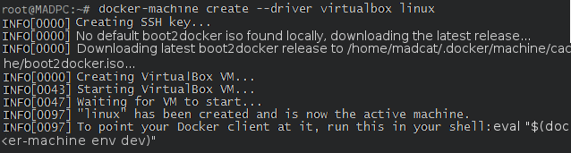 VirtualBox中使用Docker Machine来管理Docker主机