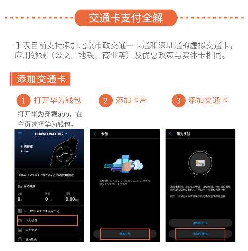 HUAWEI WATCH 2怎么刷公交卡支付?