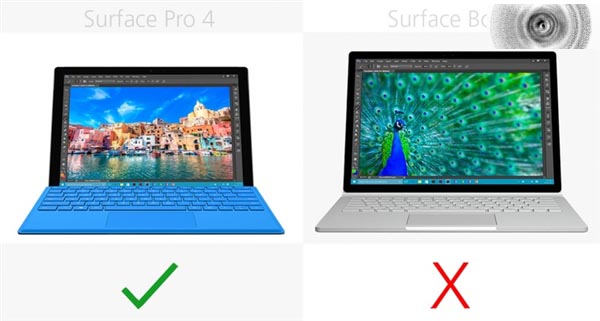 家门对决  Surface Book 和Surface Pro 4图文对比