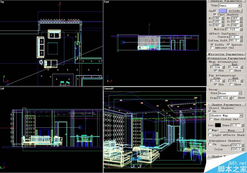 3DSMAX默认渲染器渲染出高品质客厅效果图