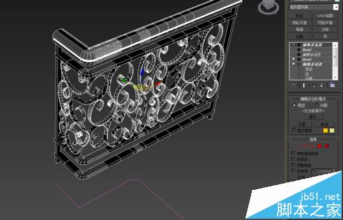 3DMAX怎么绘制弯曲装饰栏杆模型? 