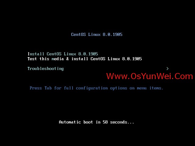 CentOS 8.0.1905 linux服务器系统安装与配置图解教程