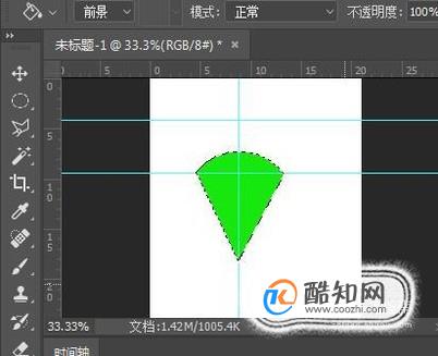 用Photoshop怎么画扇形