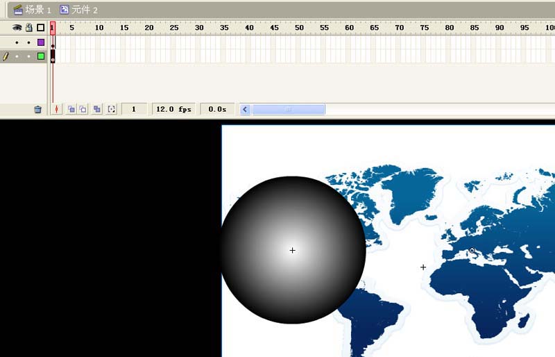 flash怎么制作一个地球旋转的动画效果?