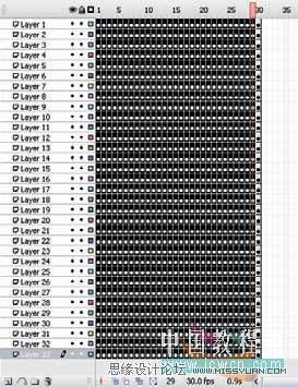 Flash cs3实例教程：运用图层简单实现传统数字动画效果