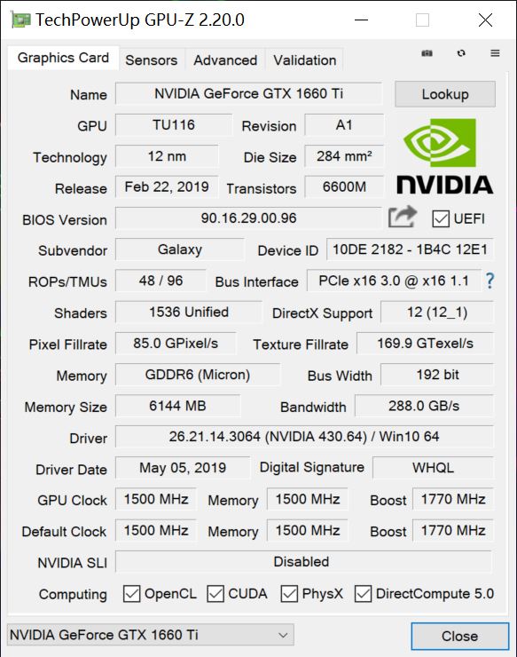 影驰GTX 1660 Ti金属大师显卡拆解+评测 影驰GTX 1660 Ti显卡性能怎么样