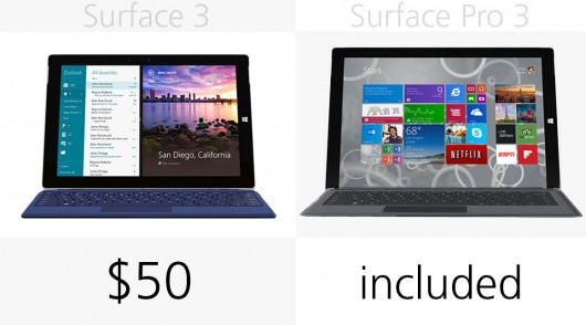 微软Surface 3和Surface Pro 3有什么区别？微软Surface系列规格对比