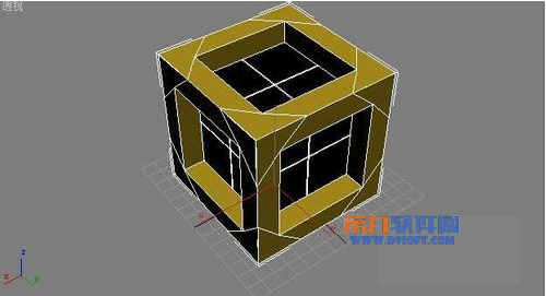 3dsmax制作镂空立方体建模