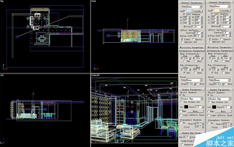 3DSMAX默认渲染器渲染出高品质客厅效果图