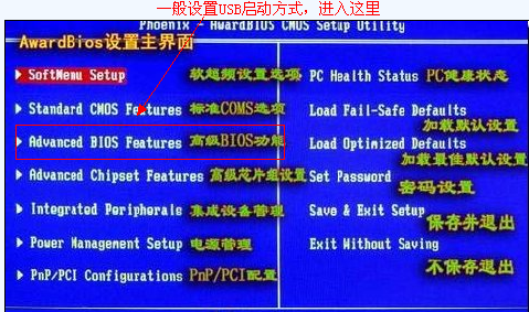 如何设置BIOS从U盘启动的方法