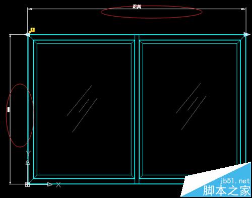 CAD怎么使用拉伸的块绘制窗户?