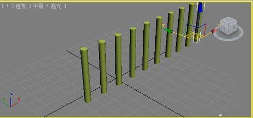 3Dmax怎么设计圆柱形护栏模型?