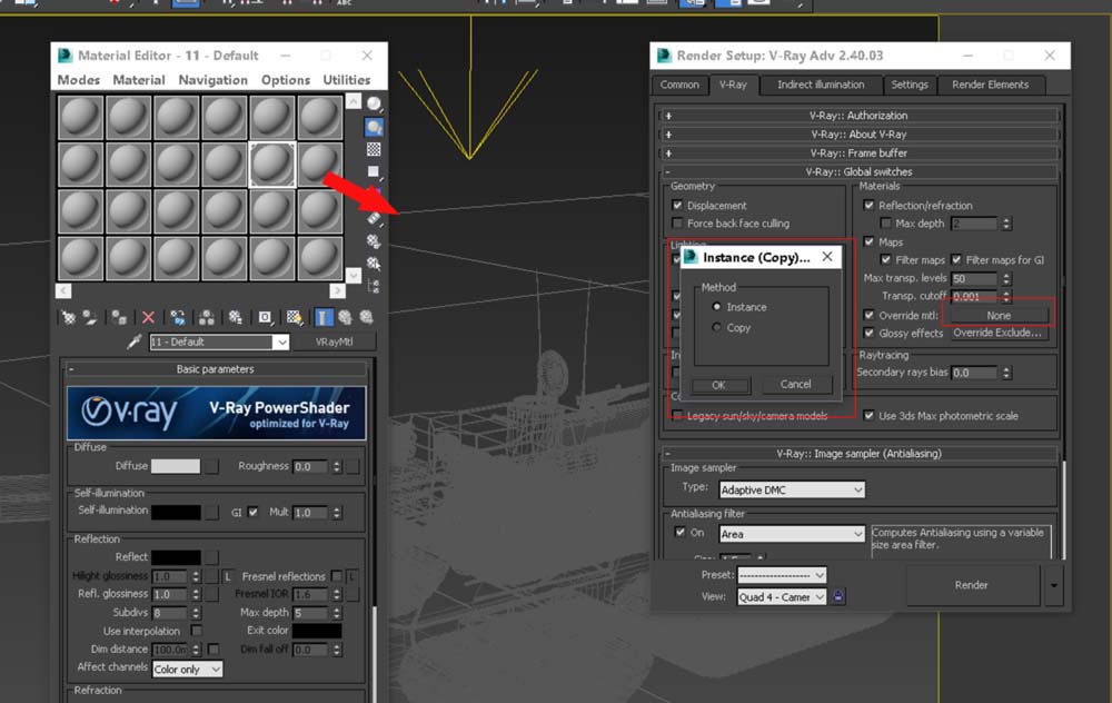 3DMAX怎么渲染线框图?