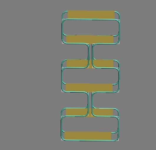 3dsMax怎么制作一个钢铁管做的搁物架模型?