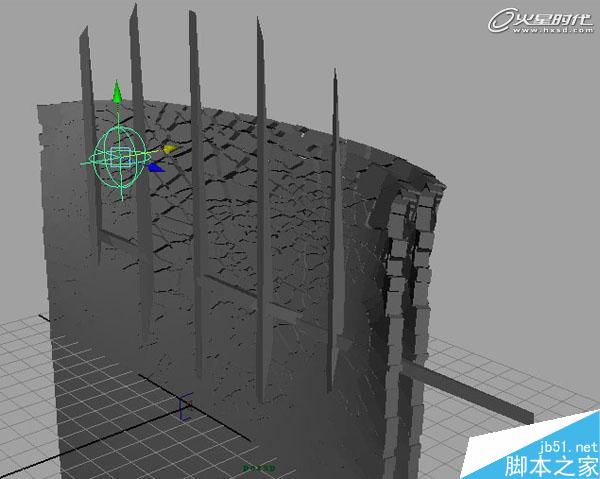 MAYA BlastCode Sweep制作墙体教程