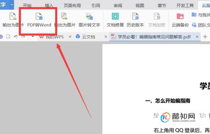 如何利用WPS将PDF转化为Word文档