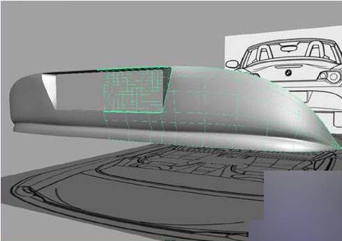MAYA制作跑车尾部建模教程