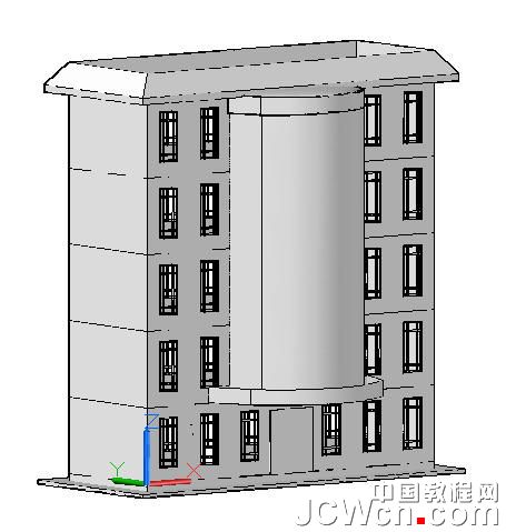 AutoCAD 2011新功能教程：利用曲面命令创建楼房