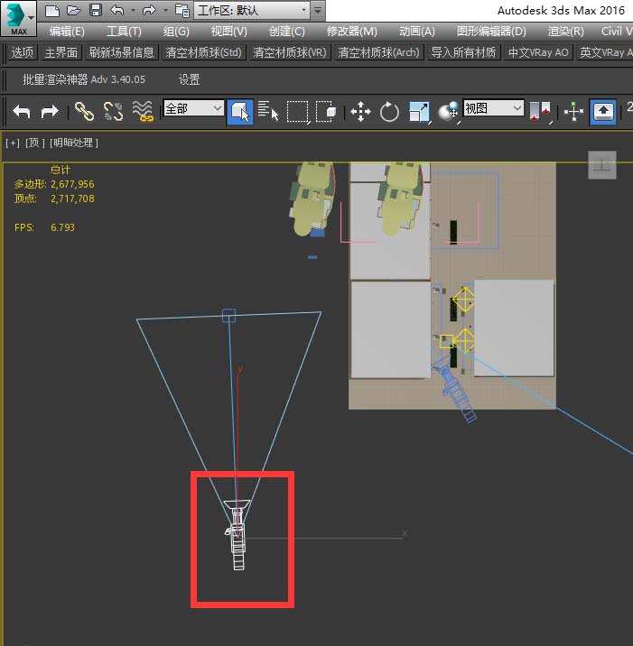 3dmax怎么锁定摄像机视角?