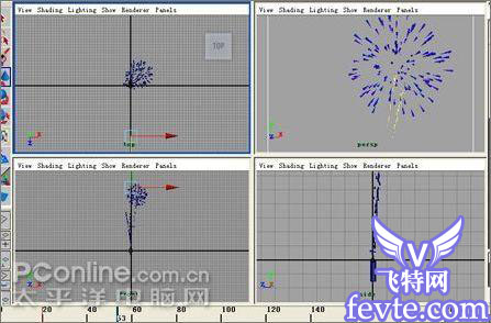 Maya2009打造炫丽的烟花动画教程