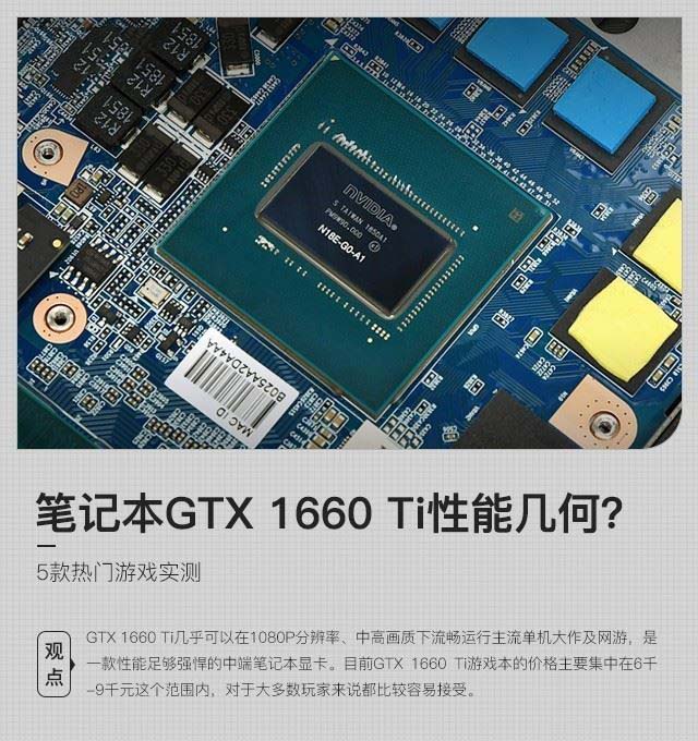 GTX 1660 Ti笔记本显卡性能如何 5款热门游戏实测