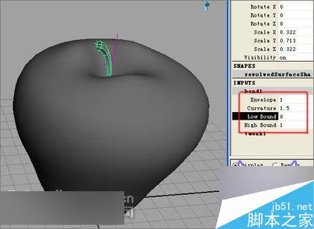 Maya制作两个苹果静物建模教程