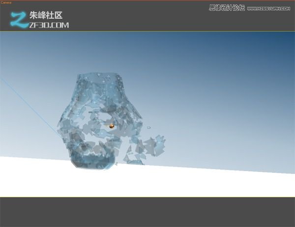 3Dmax制作超酷的子弹打碎玻璃效果图