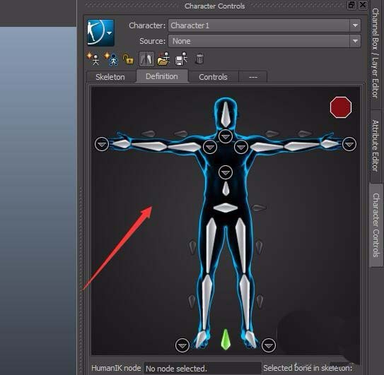Maya怎么创建humanIK骨骼?