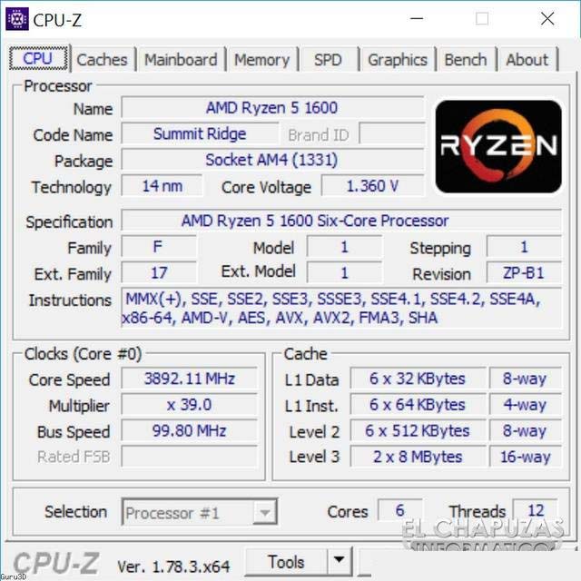 AMD锐龙R5-1600处理器性能测试成绩结果：多核能够秒i7处理器