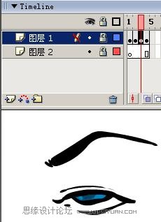 Flash绘制卡通人物眨眼动画的方法及技巧
