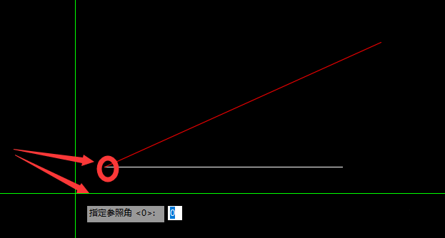 cad旋转参照怎么用? cad线条进行参照旋转的教程