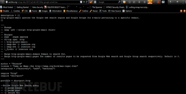 Nmap备忘单：从探索到漏洞利用 第三章 NSE脚本的使用