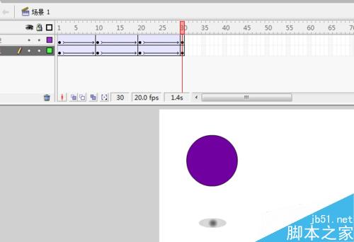 FLASH制作跳动的小球